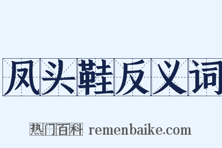 凤头鞋反义词是什么意思的图片